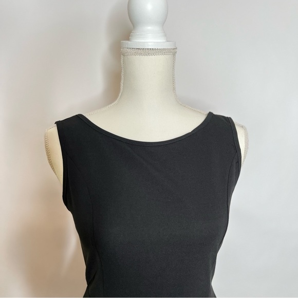 Simple Fun Black High Low Sleeveless Knit Dress Size S - Picture 2 of 9